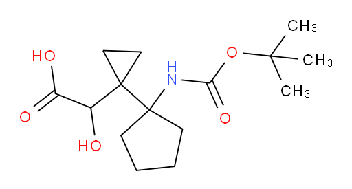 2-[1-(1-{[(tert-butoxy)carbonyl]amino}cyclopentyl)cyclopropyl]-2-hydroxyacetic acid