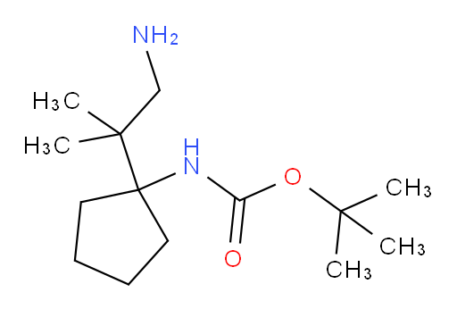 tert-butyl N-[1-(1-amino-2-methylpropan-2-yl)cyclopentyl]carbamate