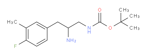 tert-butyl N-[2-amino-3-(4-fluoro-3-methylphenyl)propyl]carbamate