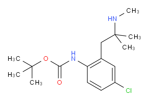 tert-butyl N-{4-chloro-2-[2-methyl-2-(methylamino)propyl]phenyl}carbamate