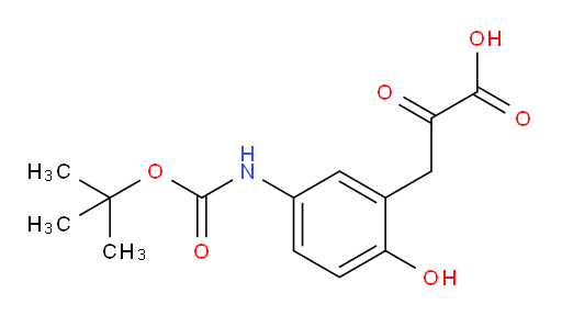 3-(5-{[(tert-butoxy)carbonyl]amino}-2-hydroxyphenyl)-2-oxopropanoic acid