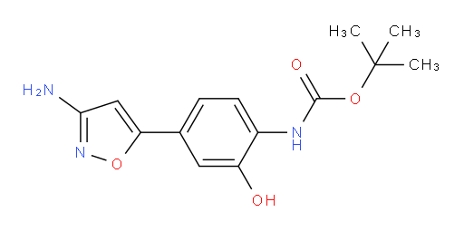tert-butyl N-[4-(3-amino-1,2-oxazol-5-yl)-2-hydroxyphenyl]carbamate
