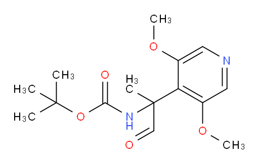tert-butyl N-[2-(3,5-dimethoxypyridin-4-yl)-1-oxopropan-2-yl]carbamate