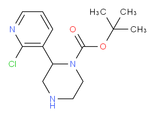 tert-butyl 2-(2-chloropyridin-3-yl)piperazine-1-carboxylate