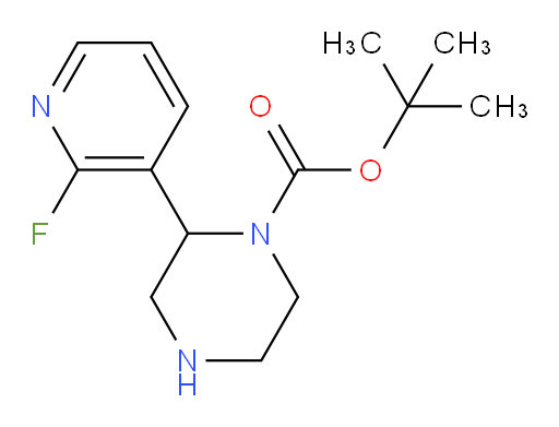 tert-butyl 2-(2-fluoropyridin-3-yl)piperazine-1-carboxylate