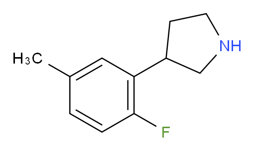 3-(2-fluoro-5-methylphenyl)pyrrolidine