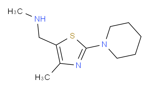 methyl({[4-methyl-2-(piperidin-1-yl)-1,3-thiazol-5-yl]methyl})amine