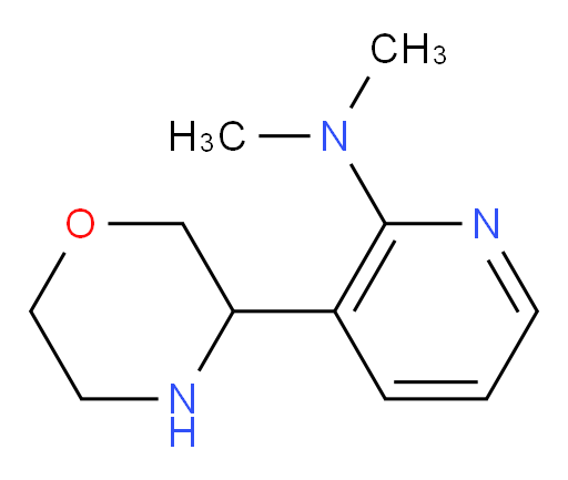 N,N-dimethyl-3-(morpholin-3-yl)pyridin-2-amine