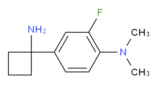 4-(1-aminocyclobutyl)-2-fluoro-N,N-dimethylaniline