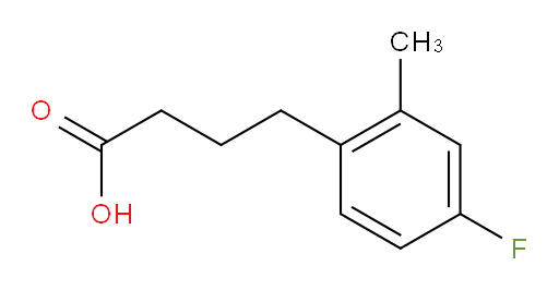 4-(4-fluoro-2-methylphenyl)butanoic acid