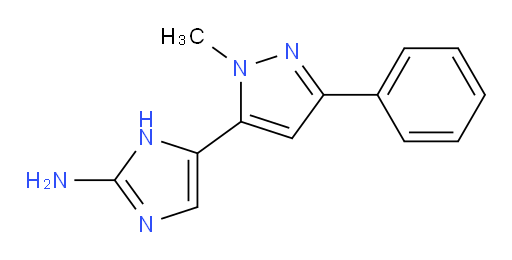 5-(1-methyl-3-phenyl-1H-pyrazol-5-yl)-1H-imidazol-2-amine