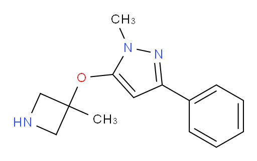 1-methyl-5-[(3-methylazetidin-3-yl)oxy]-3-phenyl-1H-pyrazole