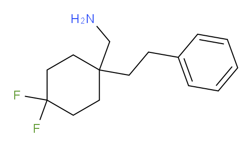 [4,4-difluoro-1-(2-phenylethyl)cyclohexyl]methanamine
