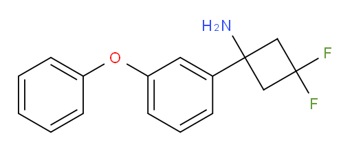 3,3-difluoro-1-(3-phenoxyphenyl)cyclobutan-1-amine
