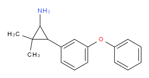 2,2-dimethyl-3-(3-phenoxyphenyl)cyclopropan-1-amine