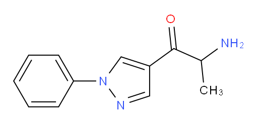 2-amino-1-(1-phenyl-1H-pyrazol-4-yl)propan-1-one
