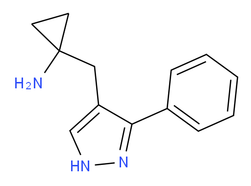 1-[(3-phenyl-1H-pyrazol-4-yl)methyl]cyclopropan-1-amine