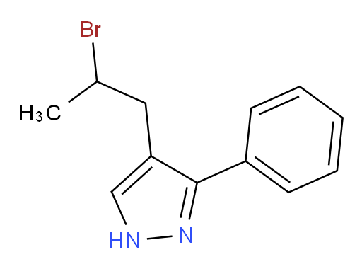 4-(2-bromopropyl)-3-phenyl-1H-pyrazole