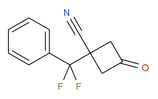 1-[difluoro(phenyl)methyl]-3-oxocyclobutane-1-carbonitrile