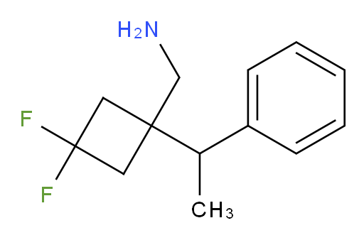 [3,3-difluoro-1-(1-phenylethyl)cyclobutyl]methanamine