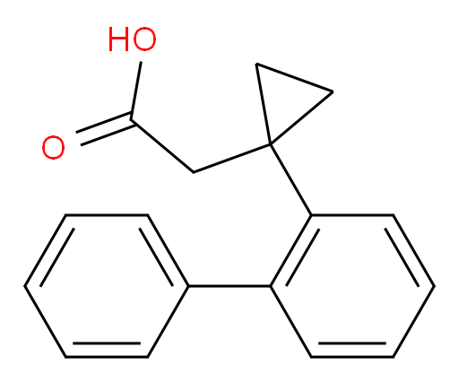 2-[1-(2-phenylphenyl)cyclopropyl]acetic acid