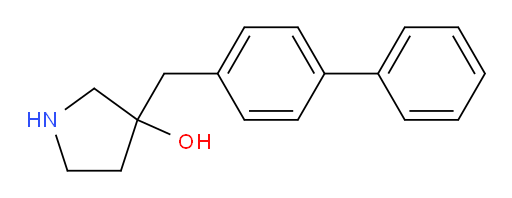 3-[(4-phenylphenyl)methyl]pyrrolidin-3-ol