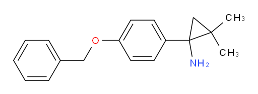 1-[4-(benzyloxy)phenyl]-2,2-dimethylcyclopropan-1-amine