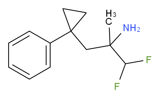 1,1-difluoro-2-methyl-3-(1-phenylcyclopropyl)propan-2-amine