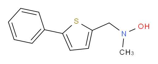 N-methyl-N-[(5-phenylthiophen-2-yl)methyl]hydroxylamine