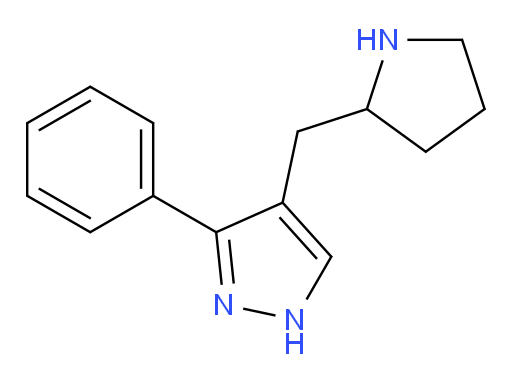 3-phenyl-4-[(pyrrolidin-2-yl)methyl]-1H-pyrazole