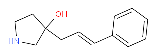 3-(3-phenylprop-2-en-1-yl)pyrrolidin-3-ol
