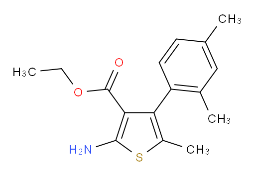 ethyl 2-amino-4-(2,4-dimethylphenyl)-5-methylthiophene-3-carboxylate