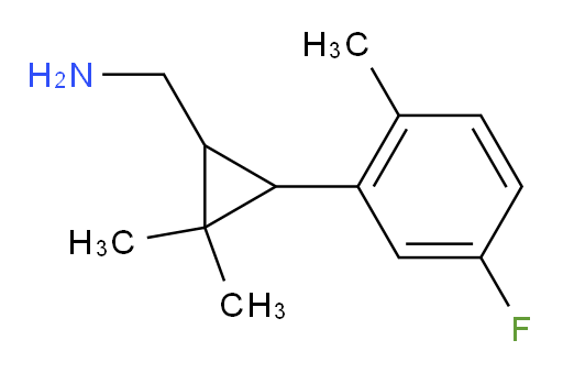 [3-(5-fluoro-2-methylphenyl)-2,2-dimethylcyclopropyl]methanamine