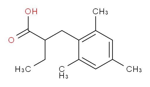 2-[(2,4,6-trimethylphenyl)methyl]butanoic acid