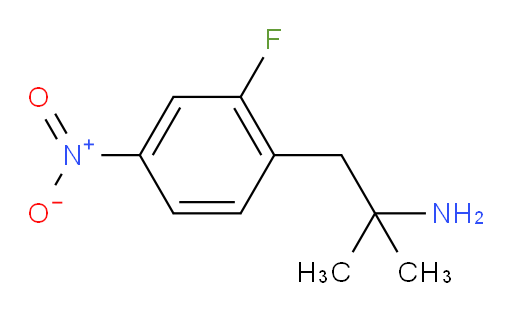 1-(2-fluoro-4-nitrophenyl)-2-methylpropan-2-amine
