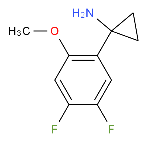 1-(4,5-difluoro-2-methoxyphenyl)cyclopropan-1-amine
