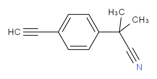 2-(4-ethynylphenyl)-2-methylpropanenitrile