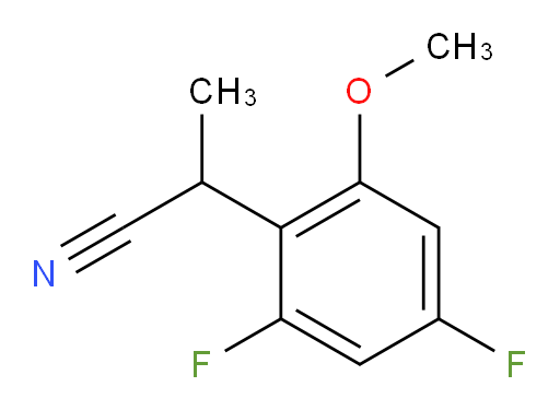 2-(2,4-difluoro-6-methoxyphenyl)propanenitrile