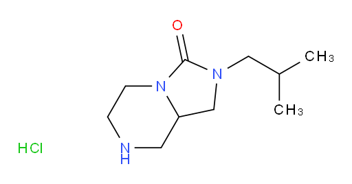 2-(2-methylpropyl)-octahydroimidazolidino[1,5-a]piperazin-3-one hydrochloride