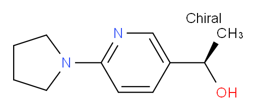 (1R)-1-[6-(pyrrolidin-1-yl)pyridin-3-yl]ethan-1-ol