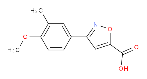 3-(4-methoxy-3-methylphenyl)-1,2-oxazole-5-carboxylic acid