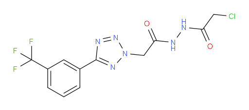 N'-(2-chloroacetyl)-2-{5-[3-(trifluoromethyl)phenyl]-2H-1,2,3,4-tetrazol-2-yl}acetohydrazide