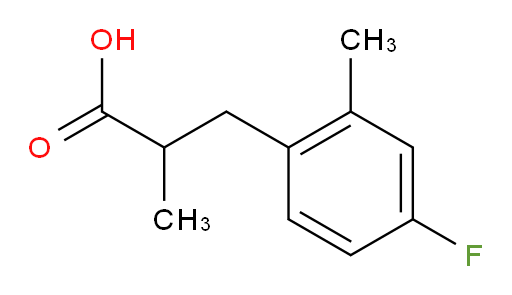 3-(4-fluoro-2-methylphenyl)-2-methylpropanoic acid