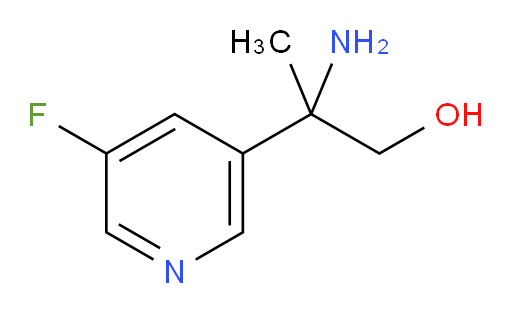 2-amino-2-(5-fluoropyridin-3-yl)propan-1-ol