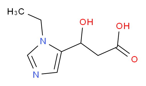 3-(1-ethyl-1H-imidazol-5-yl)-3-hydroxypropanoic acid