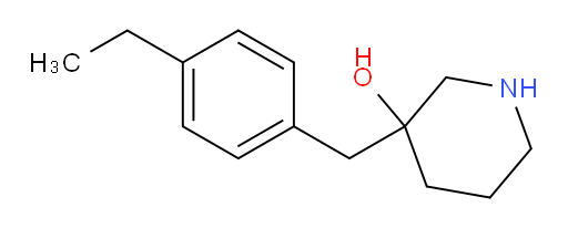 3-[(4-ethylphenyl)methyl]piperidin-3-ol