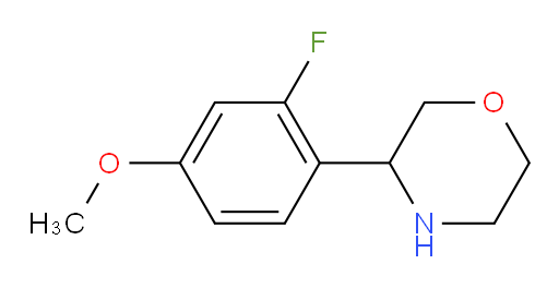 3-(2-fluoro-4-methoxyphenyl)morpholine