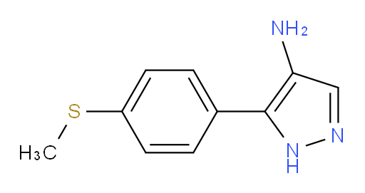 5-[4-(methylsulfanyl)phenyl]-1H-pyrazol-4-amine