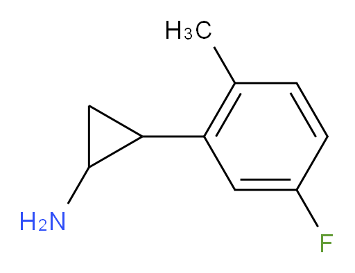 2-(5-fluoro-2-methylphenyl)cyclopropan-1-amine