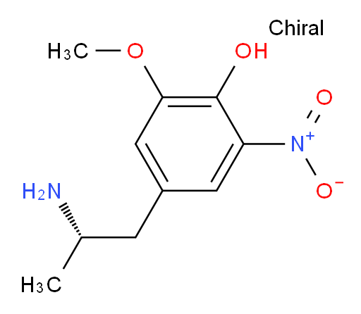 4-[(2S)-2-aminopropyl]-2-methoxy-6-nitrophenol